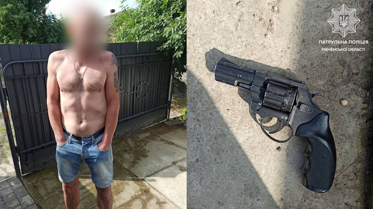 Стрільба в Рівному: підозрюваного затримали патрульні