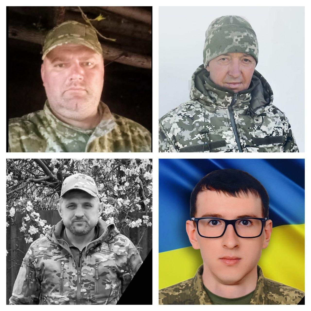 Прощалися із чотирма загиблими військовослужбовцями на Рівненщині