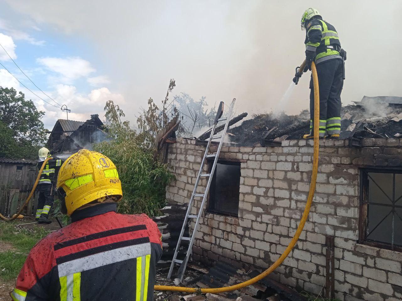 П’ять тонн кормів знищила пожежа на Рівненщині