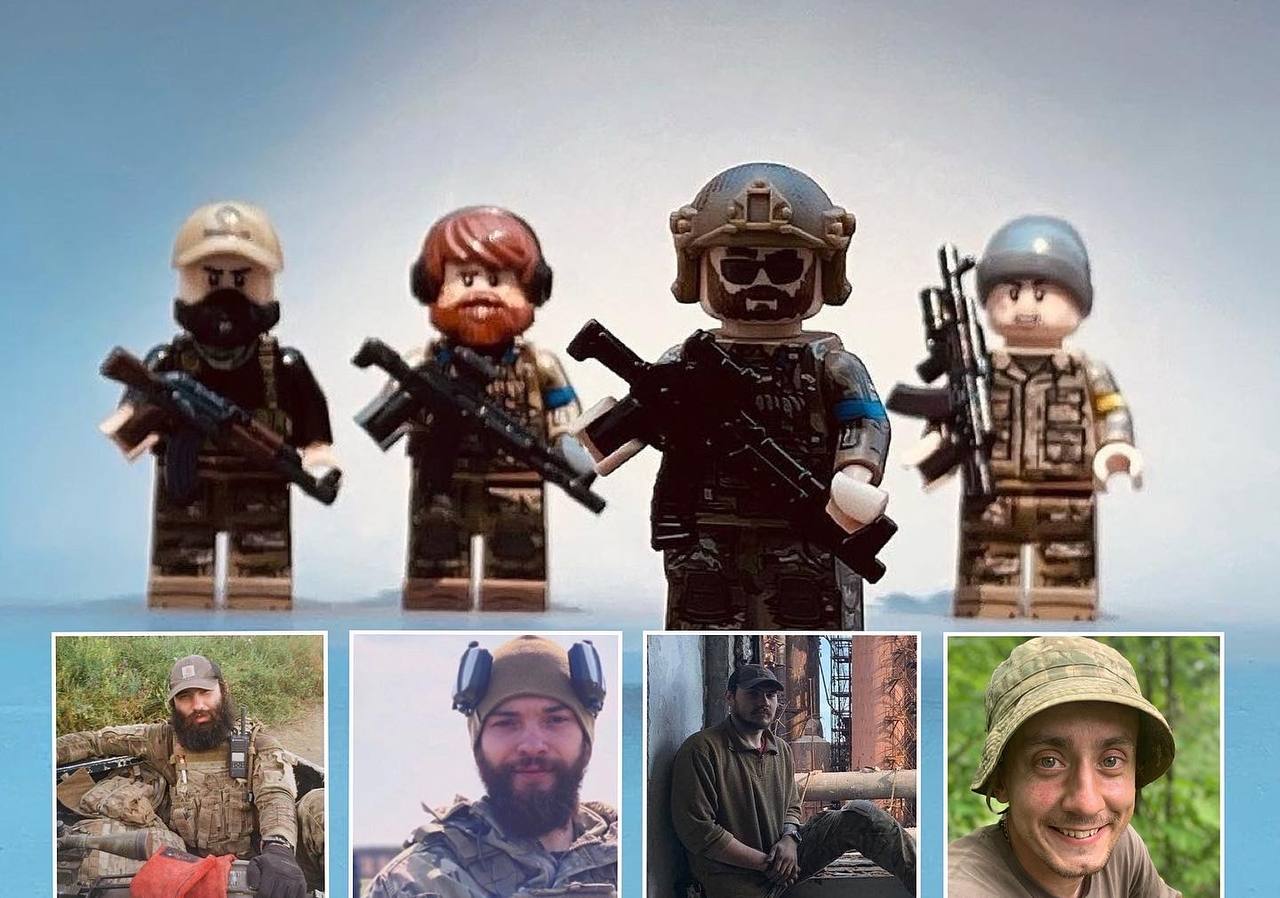 Азовець «Тейваз» отримав іменну фігурку LEGO та фігурки полеглих в Маріуполі друзів