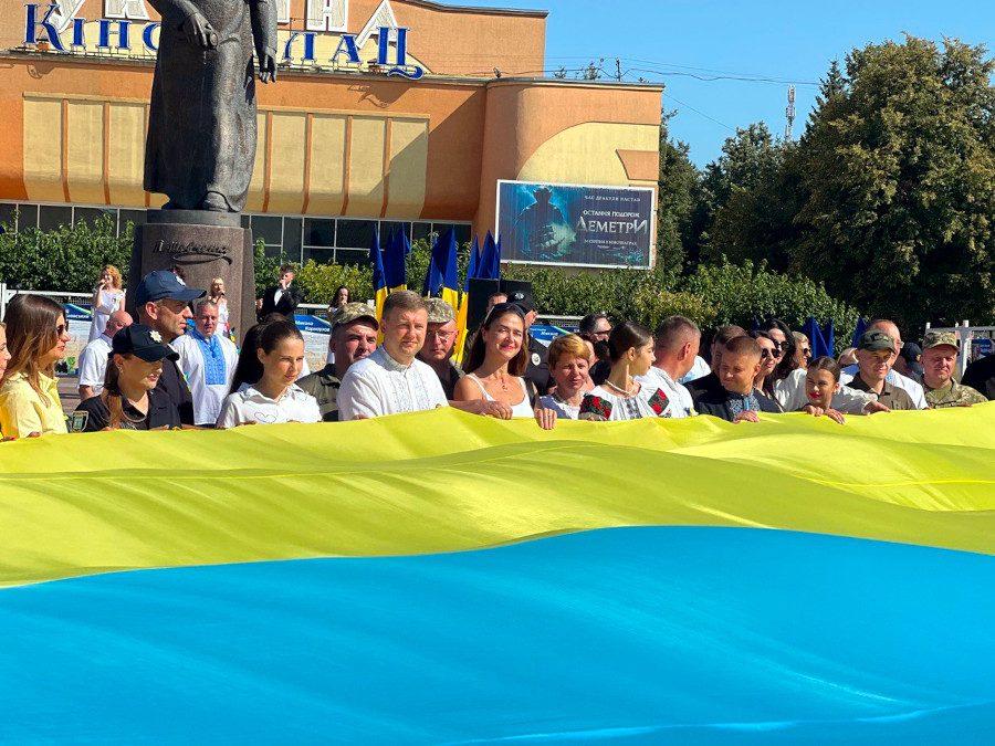 Під час відзначення Дня незалежності в Рівному.