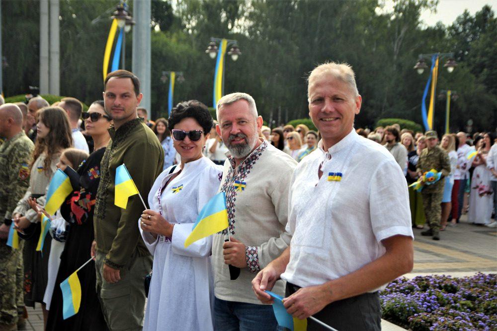 Під час відзначення Дня прапора в Рівному.