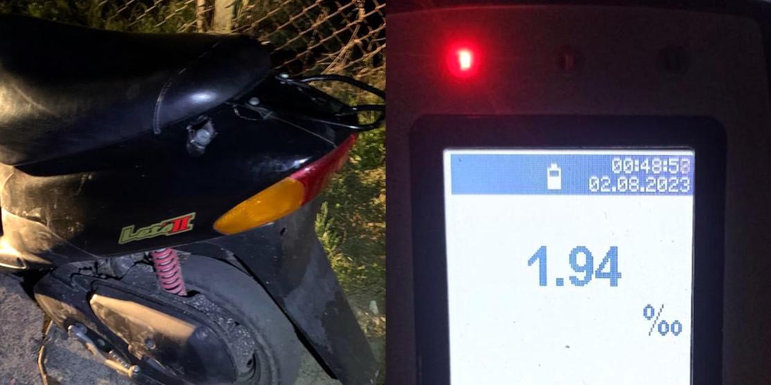Сарненські патрульні впіймали п’яну скутеристку