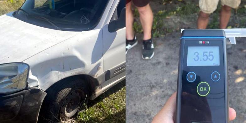 Вчора двоє нетверезих водіїв скоїли ДТП, один з із місця пригоди втік