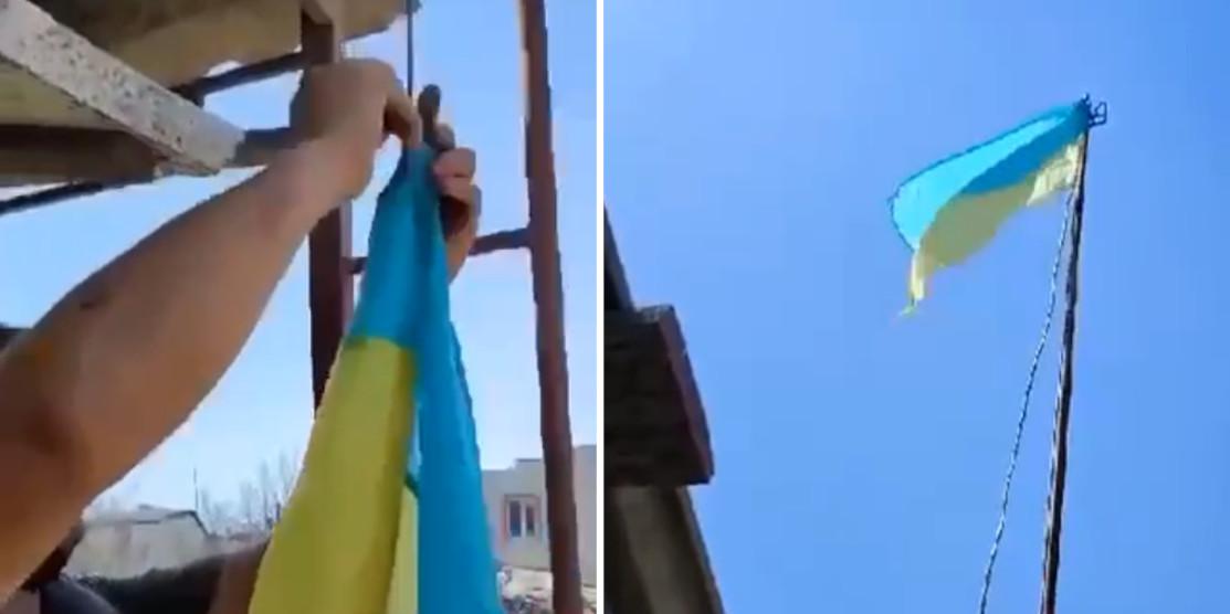 Українські воїни підняли наш прапор на лівобережній Херсонщині (відео) Українські воїни підняли наш прапор на лівобережній Херсонщині (відео)