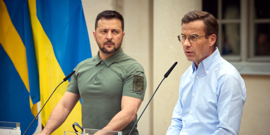 Зеленський зустрівся з прем’єр-міністром Швеції: говорили про БМП CV-90 та винищувачі Gripen