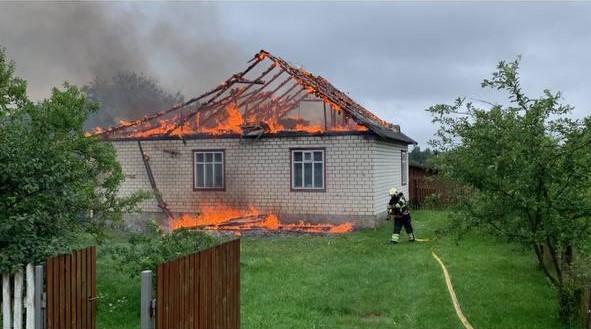 Пожежа на Сарненщині обійшлася без жертв