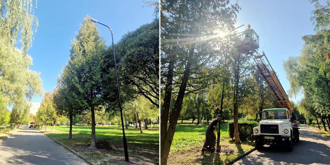 Встановлюється нове освітлення