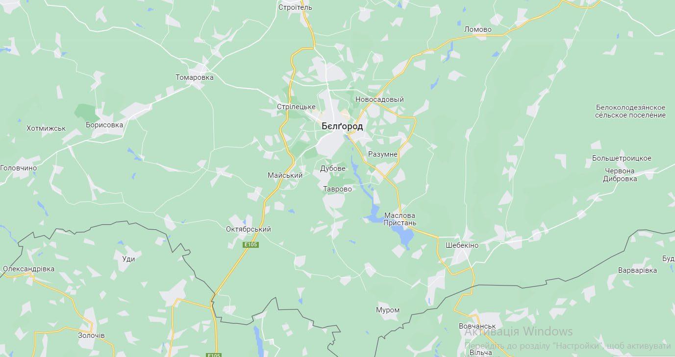 Під російським Бєлгородом уночі спостерігали бавовну