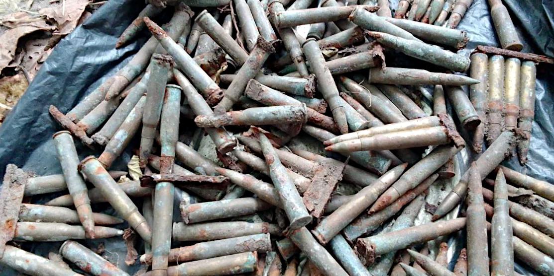 Знайдені патрони.