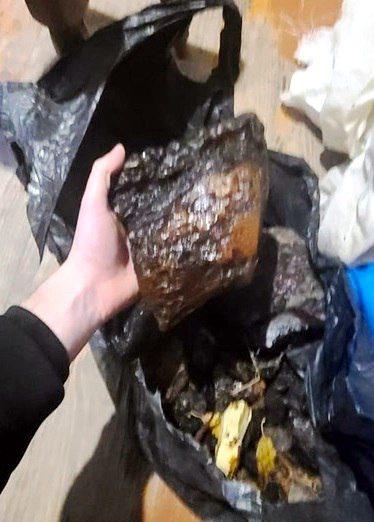 Вилучений бурштин.