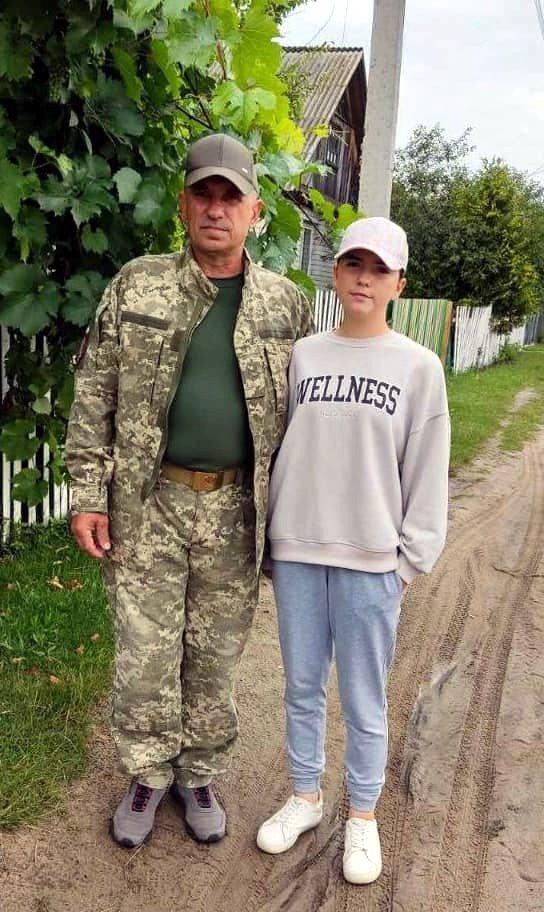 Галина Занозовська з батьком.