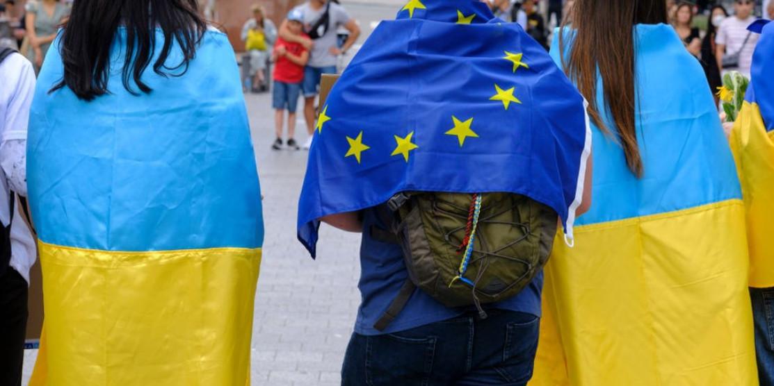Українські біженці в Європі.