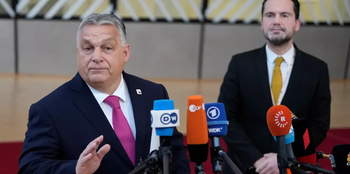 Віктор Орбан у Брюсселі.