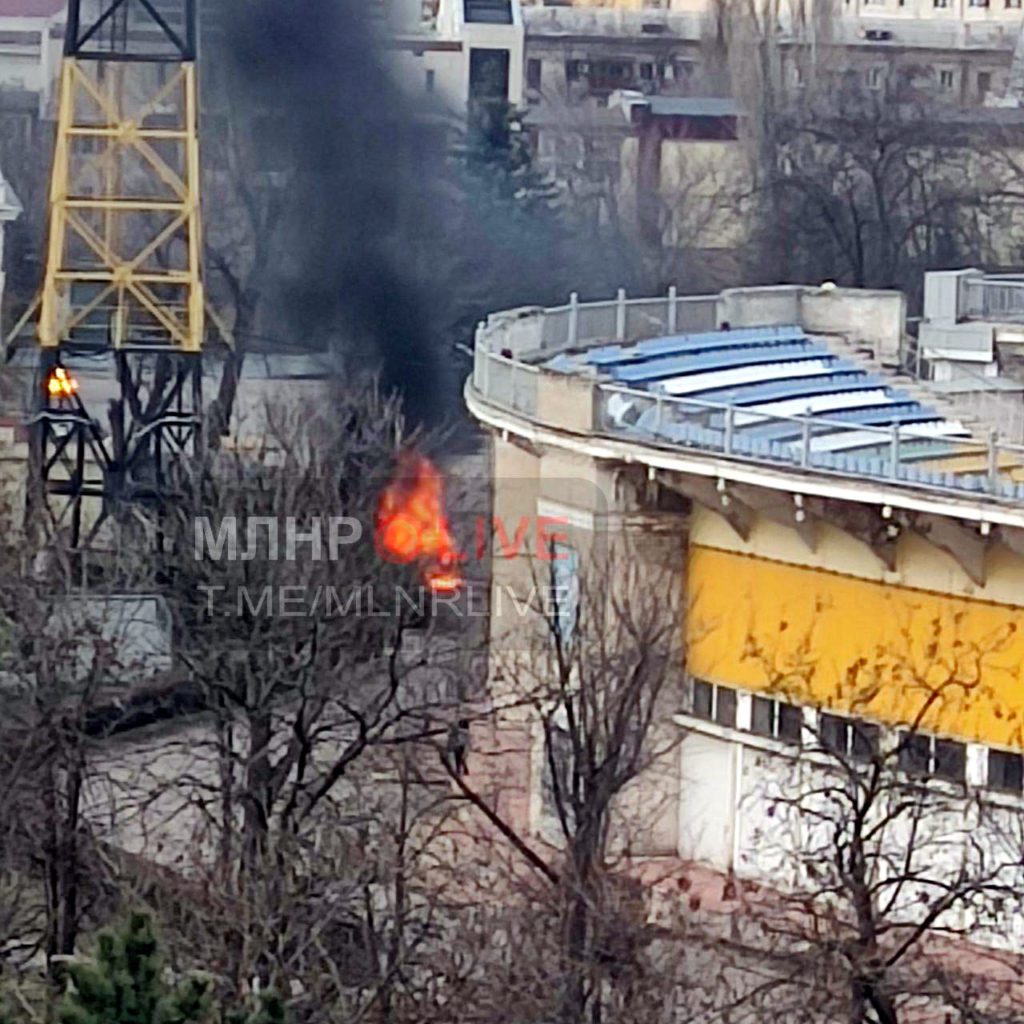 Момент підриву авто Попова.