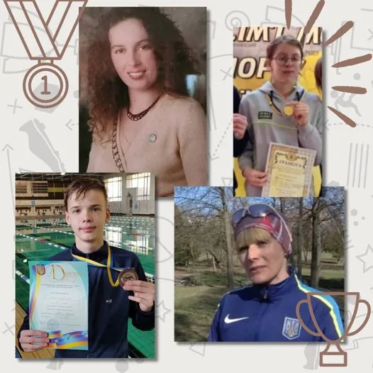 Спортсмени і тренери.