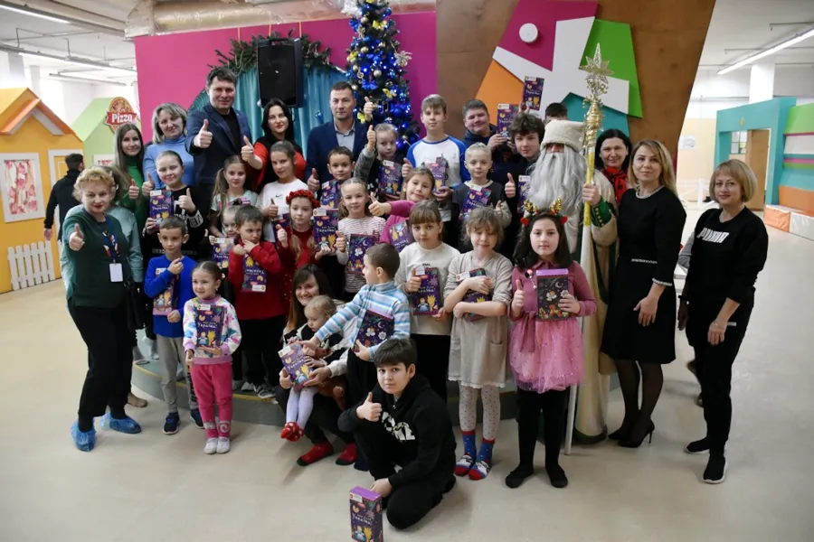 На зустрічі зі Святим Миколаєм.