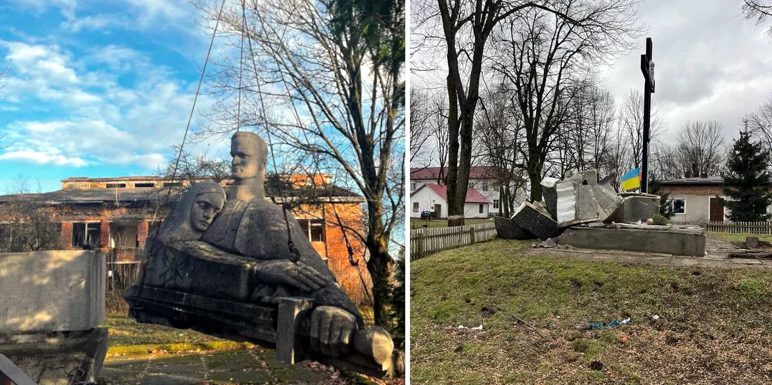Останні два радянські пам'ятники Львівщини.