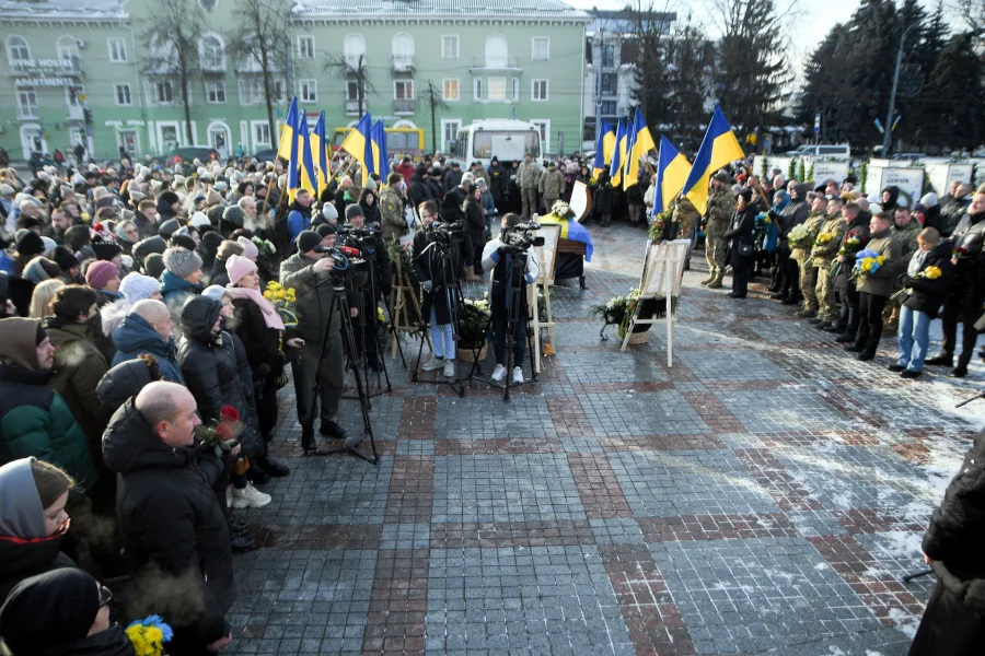 Похорон Максима Кривцова.