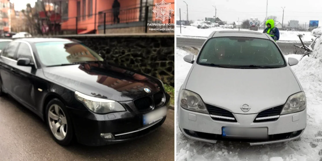 Авто потерпілого й авто винуватця.