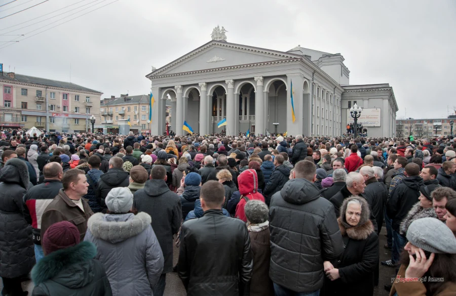 Прощання з Героями Небесної Сотні в Рівному.