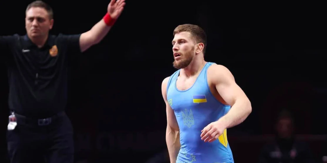 Борець ЗСУ на чемпіонаті.