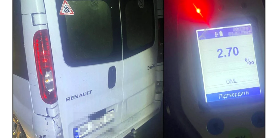 Авто і алкотестер.