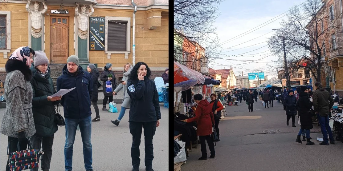Комісія опрацьовує вулицю Базарна.