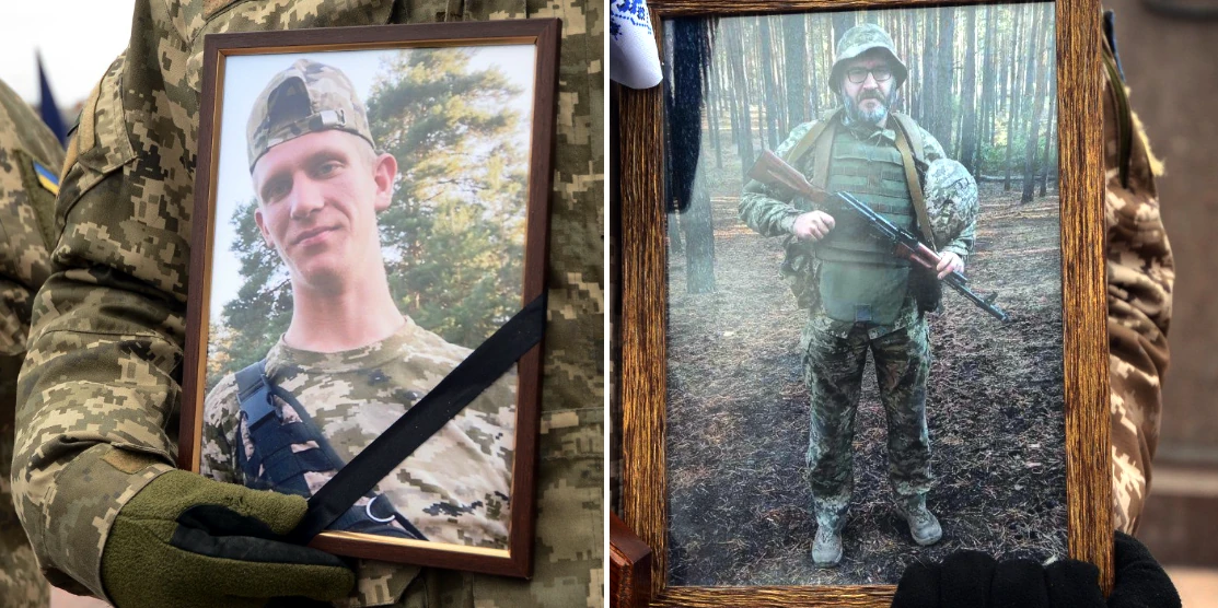 Похорон Едуарда Гринька й Олексія Осадчого.