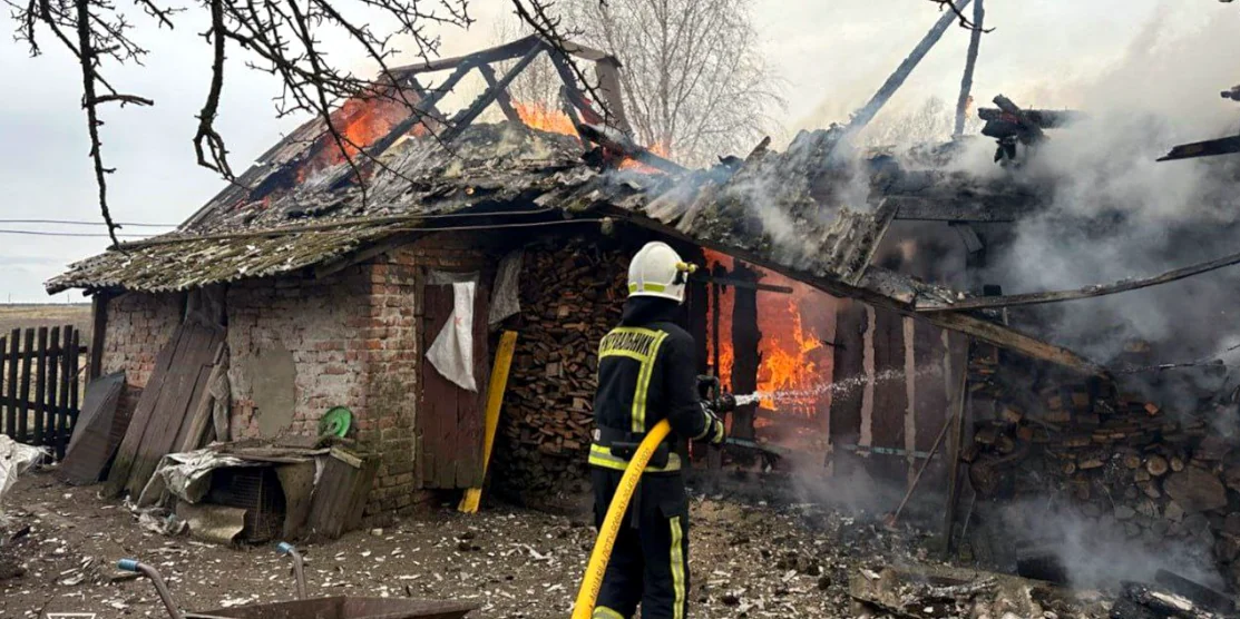 Пожежа в селі Гнильче.