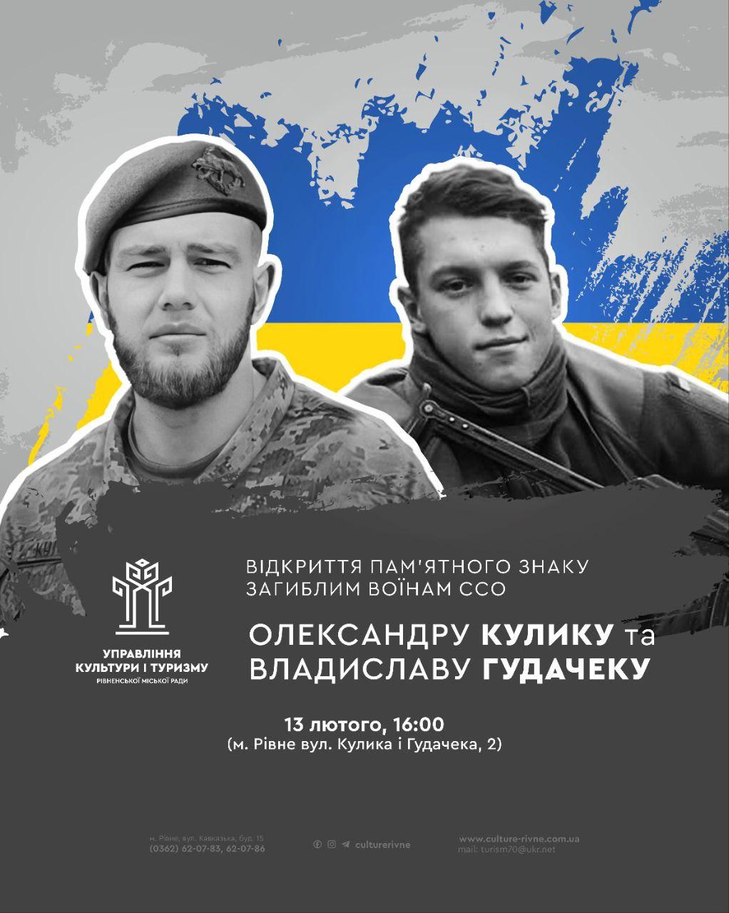 пам'ятний знак Кулика та Гудачека