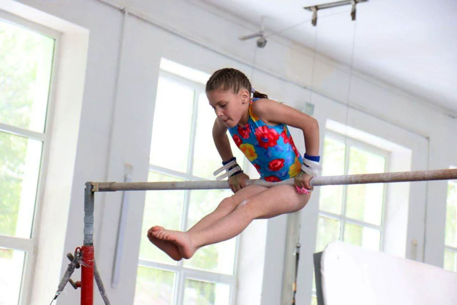 На обласному Чемпіонаті зі спортивної гімнастики.