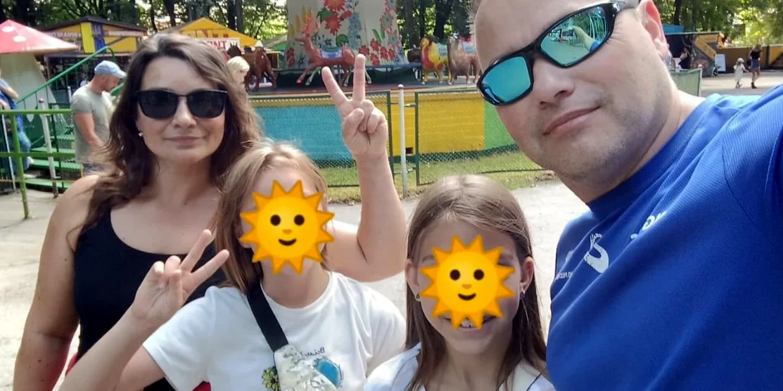 Олексій і Вікторія Сєркови з дітьми.