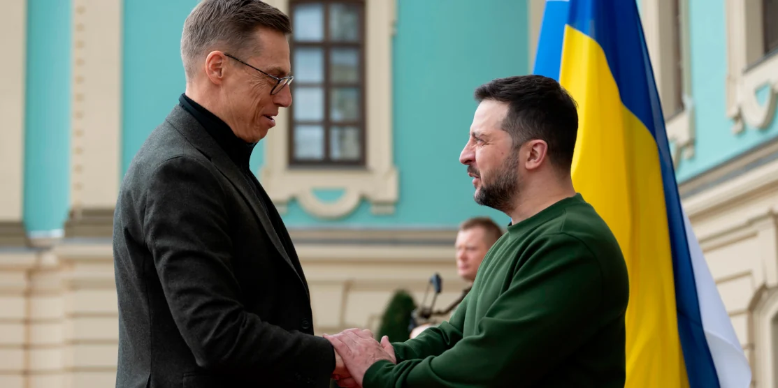 Президент Фінляндської Республіки Александр Стубб і президент України Володимир Зеленський у Києві.