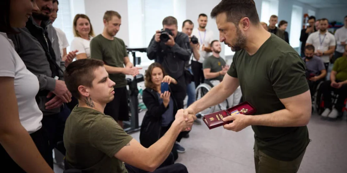 Госпіталь ветеранів на Рівненщині відвідав Володимир Зеленський