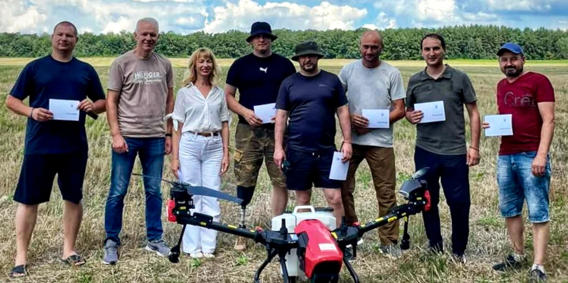 З агродроном навчилися працювати ветерани війни та безробітні