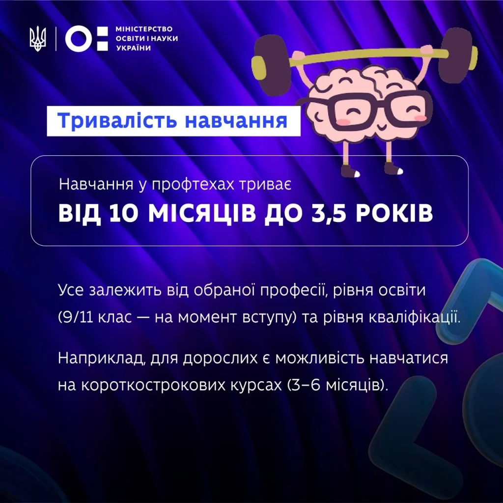 Короткий гайд вступника до закладів професійної освіти (ІНФОГРАФІКА) - фото 2 Короткий гайд вступника до закладів професійної освіти (ІНФОГРАФІКА) - фото 2