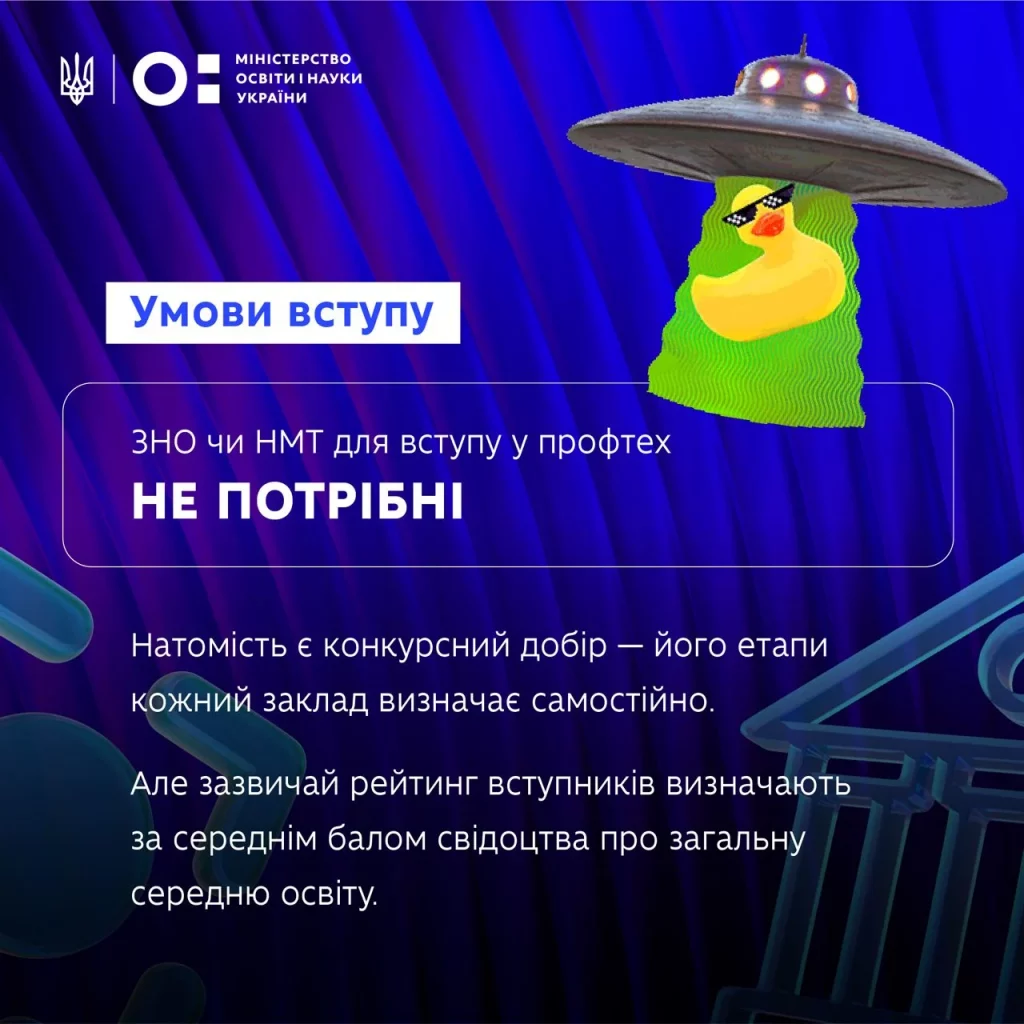 Короткий гайд вступника до закладів професійної освіти (ІНФОГРАФІКА) - фото 3 Короткий гайд вступника до закладів професійної освіти (ІНФОГРАФІКА) - фото 3