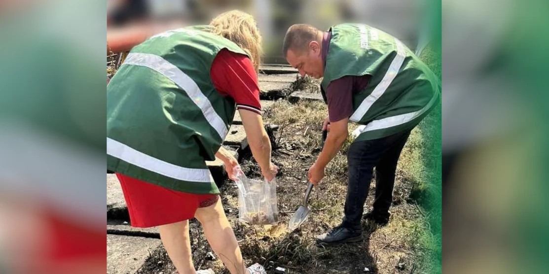На місці влучання ворожого безпілотника на Рівненщині працюють екоінспектори