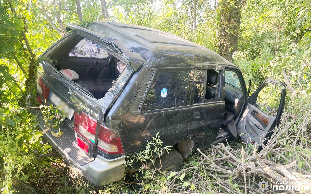 Водій напідпитку на Рівненщині опинився у кюветі