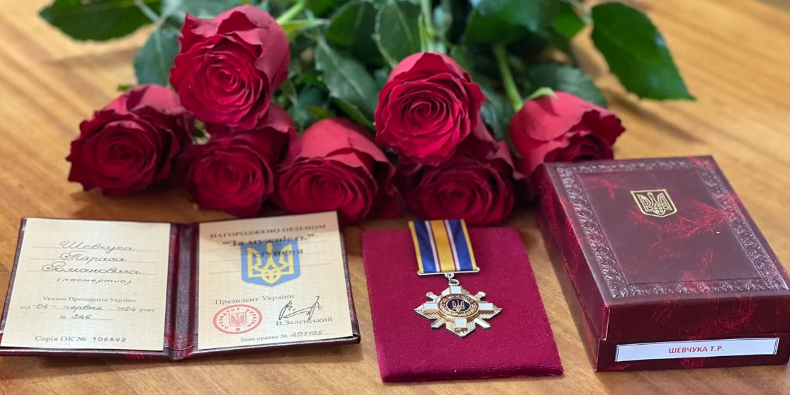 Орденом “За мужність” нагородили матроса Тараса Шевчука. Посмертно