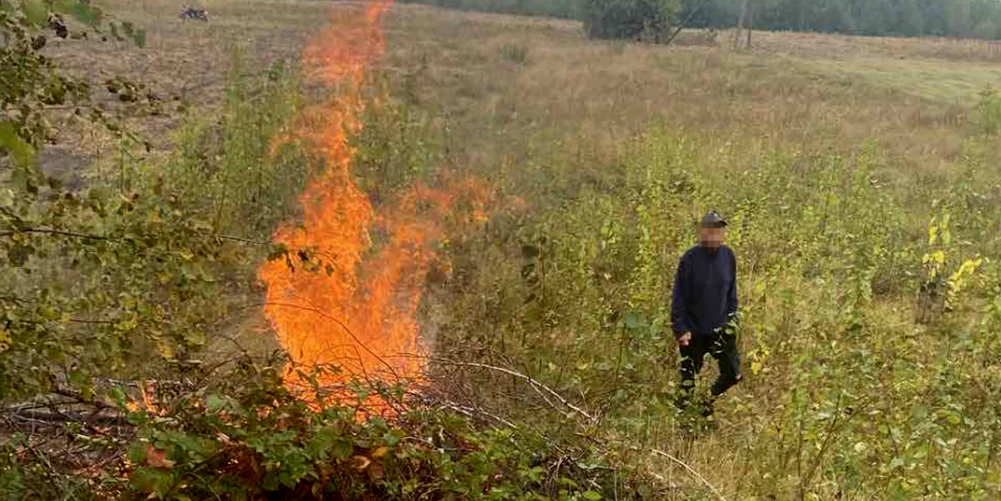 На гарячому виявили палія сміття на Сарненщині