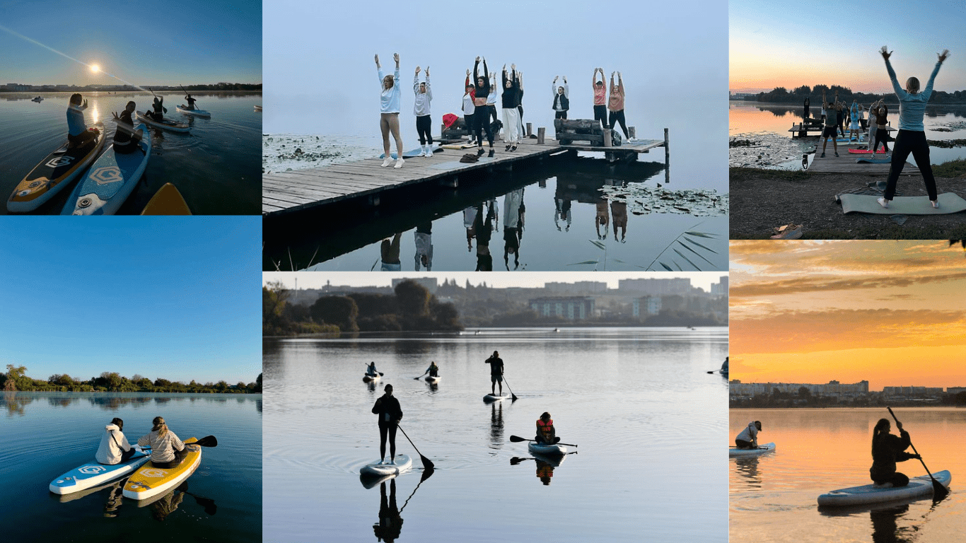Магія ранку на воді рівненського озера