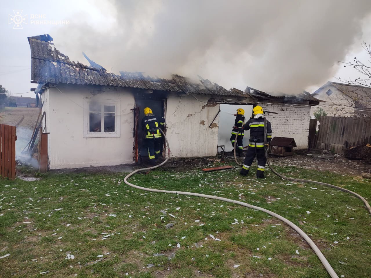 Пожежа на Рівненщині оперативно ліквідована