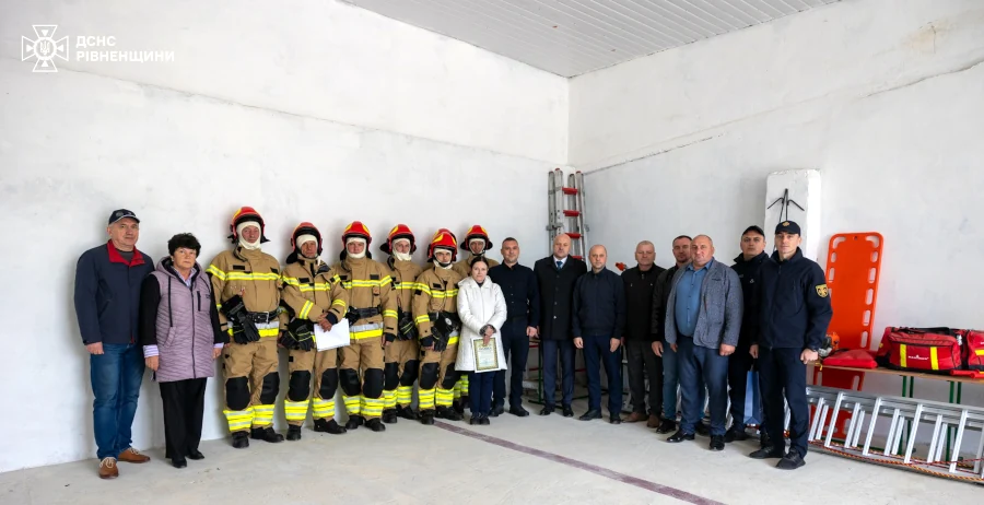 В селі Устя Корецької громади відкрилась добровільна пожежна частина - фото 1