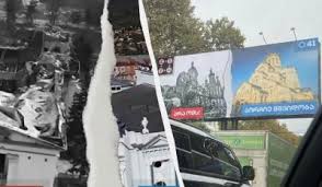 Фото зруйнованих українських міст на політичній рекламі: реакція грузинських телеканалів