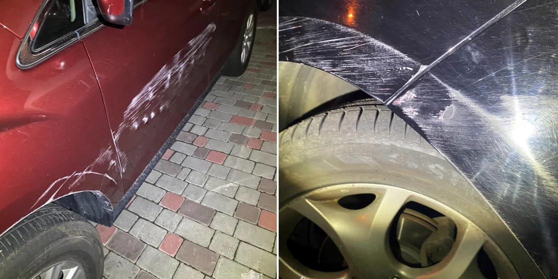 П’яна жінка в Рівному протаранила дві автівки та втекла з місця події