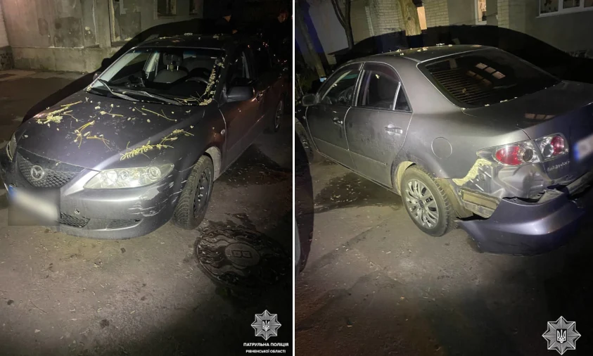 П’яна водійка у Рівному скоїла ДТП