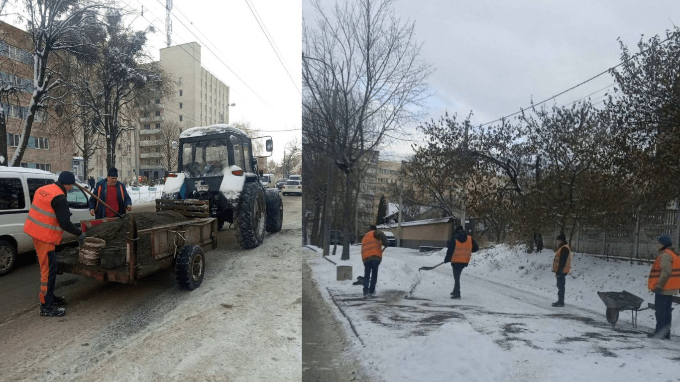 Комунальники Рівного борються з негодою Комунальники Рівного борються з негодою