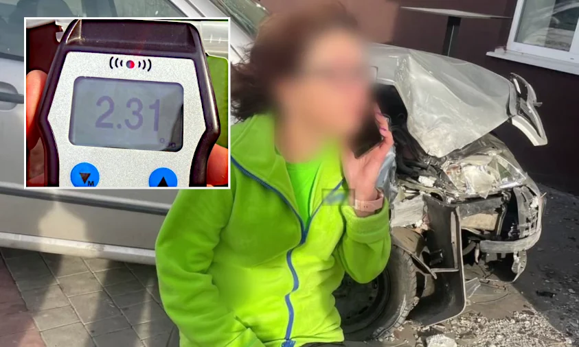 П’яна водійка на Рівненщині розтрощила магазин і авто (ВІДЕО)